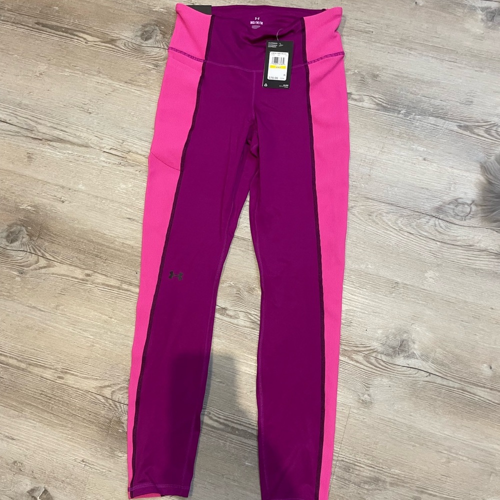 BNWT Under Armour Pink and Purple Leggings